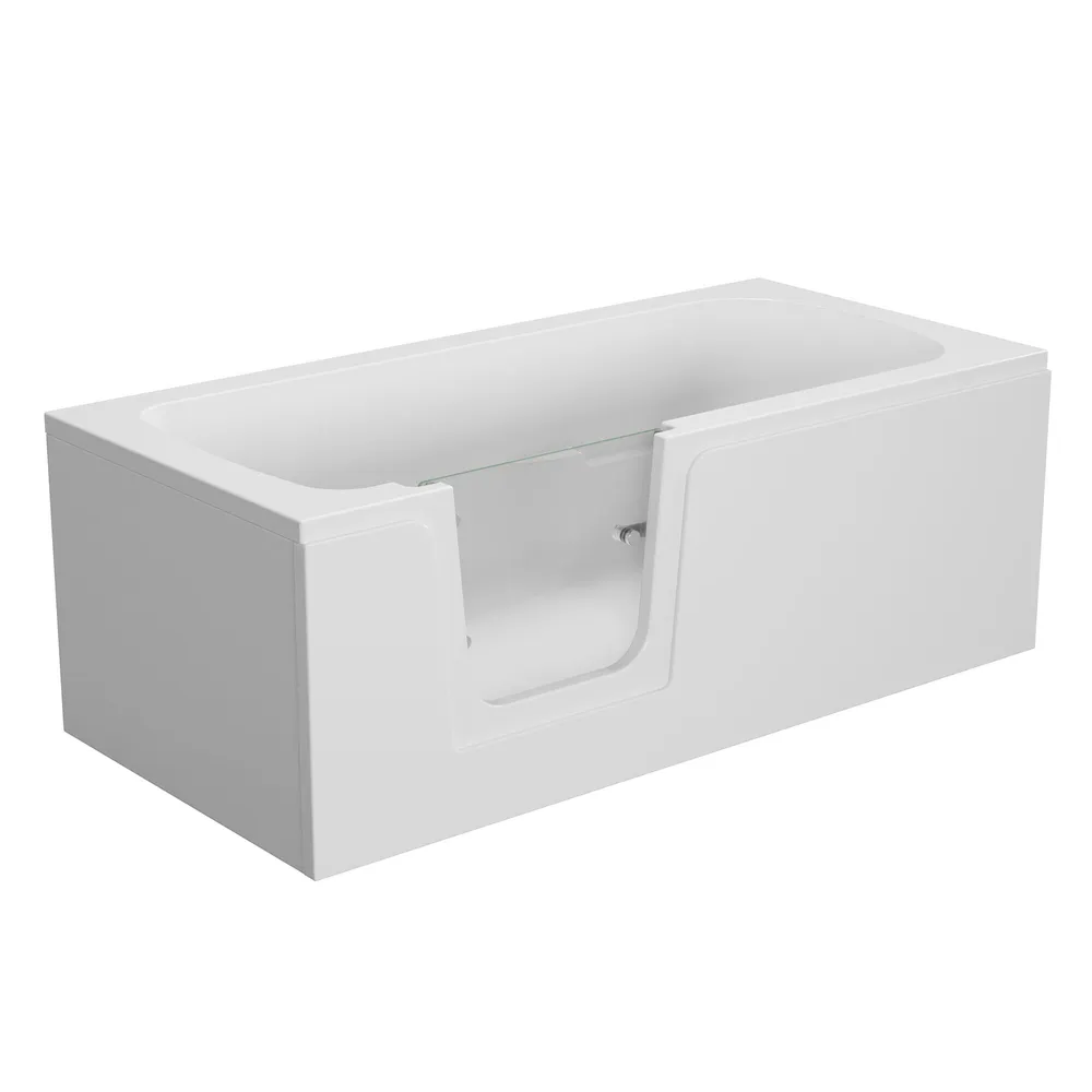 Badewanne Q1 mit Tür - linke Ausführung