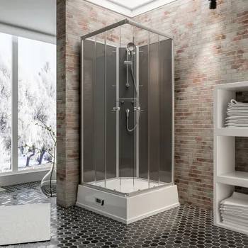 940x940 mm, 2150 mm, Alu-Natur, Klar hell