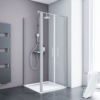 800x800 mm, 1920 mm, Alu-Natur, Klar hell, versiegelt