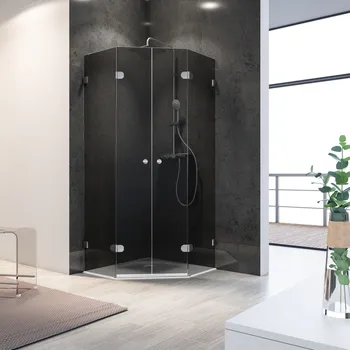 745-1200 mm, Halbkreis (Heb-Senk), Grau-Anthrazit, versiegelt