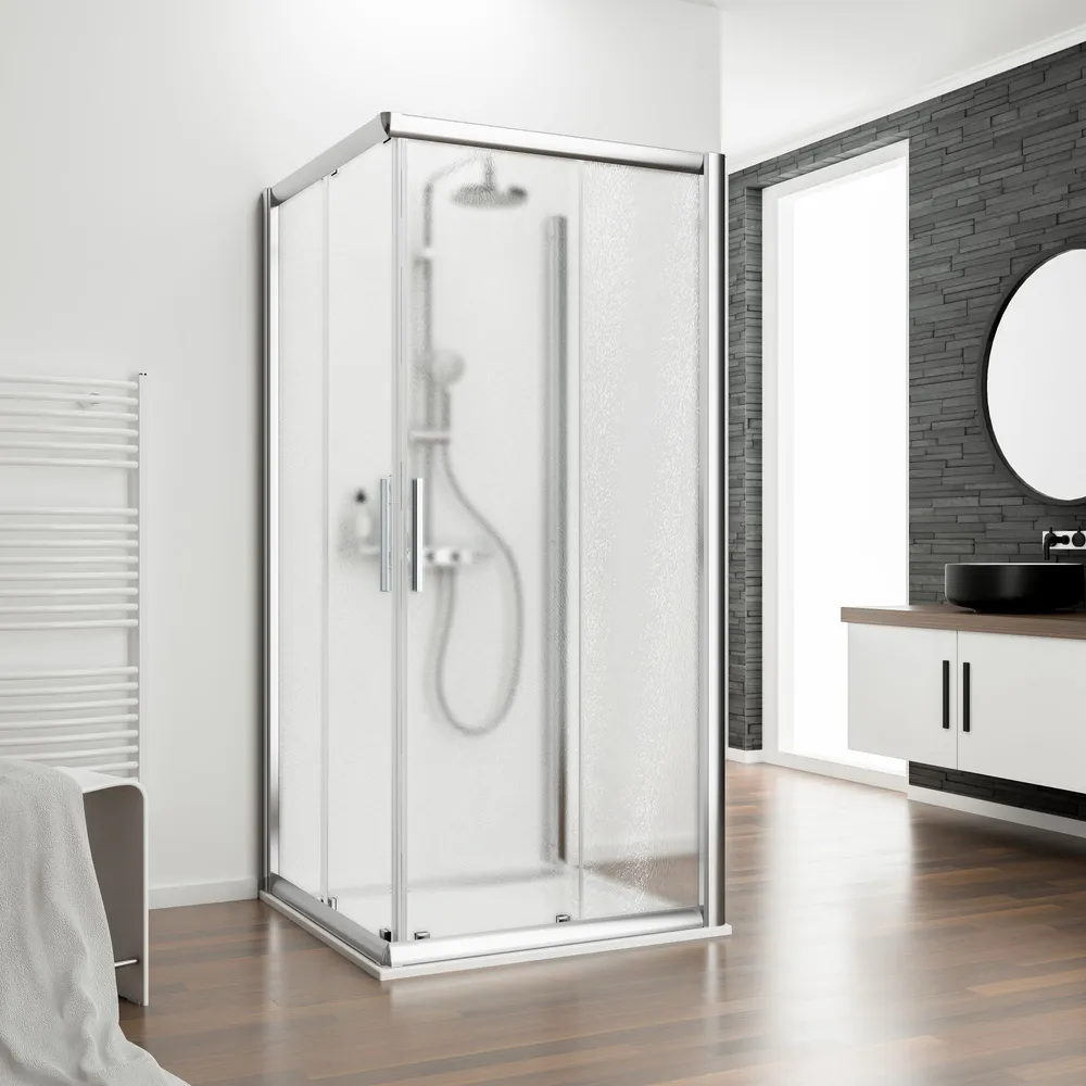 900x900 mm, 1850 mm, Chromoptik, Bella