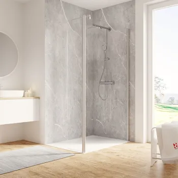 900x350 mm, 2000 mm, Alu-Natur, Klar hell, Anschlag: rechts