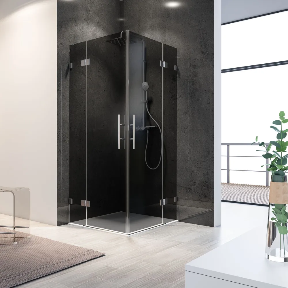 600-1400 mm, Eckig (Heb-Senk), Grau-Anthrazit, versiegelt