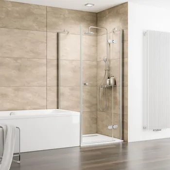 800 mm, 2000 mm, Pendelscharnier „Halbkreis“, Chromoptik, Klar hell