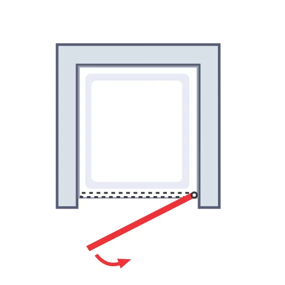 800 mm, 1920 mm, Chromoptik, Terrazzo Chrom, Anschlag: rechts / links
