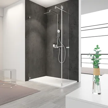 250-1600 mm, 180° Pendelscharnier, Dezent, versiegelt, Anschlag: links