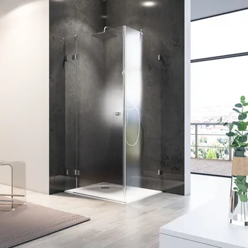 750-1400 mm, Eckig (Heb-Senk), Klar hell, versiegelt, Anschlag: links