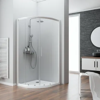 800x800 mm, 1850 mm, Alpinweiß, Klar hell