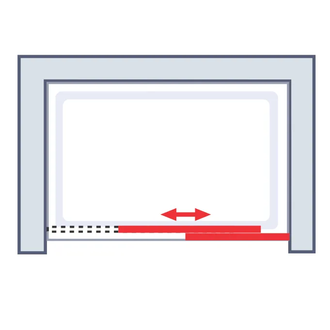 1200 mm, 1850 mm, Alu-Natur, Carré, versiegelt