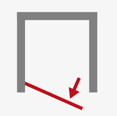 900 mm, 1800 mm, Alu-Natur, Klar hell, versiegelt, Anschlag: links