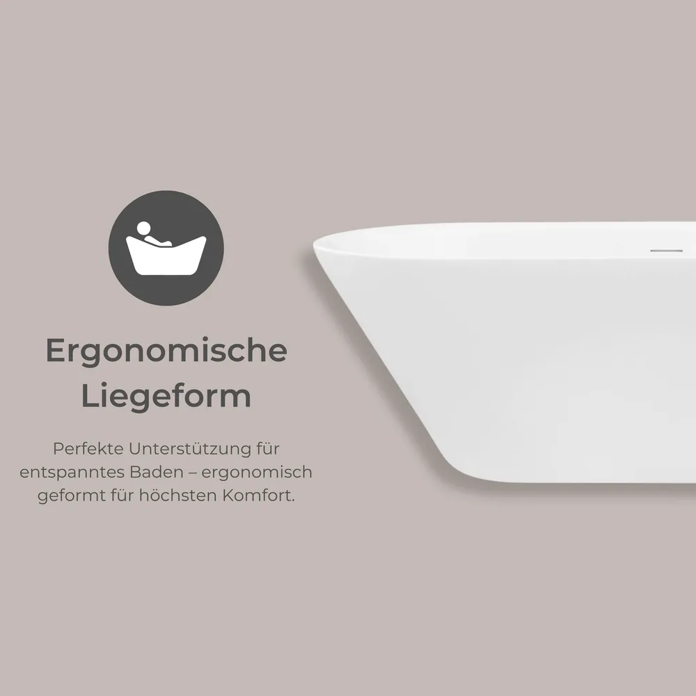 Schulte Badewanne Isla in weiß 1500 x 750 Detailbild