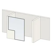 Sondermaß: keine Schräge / 1 Ausschnitt