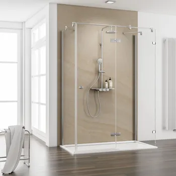 250-1300 mm, Pendelscharnier „Eckig“, Chromoptik, Klar hell