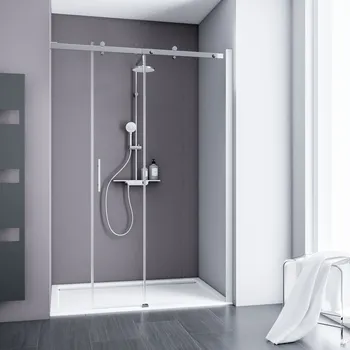 1400 mm, 2000 mm, Alpinweiß, Klar hell, Festelement: rechts