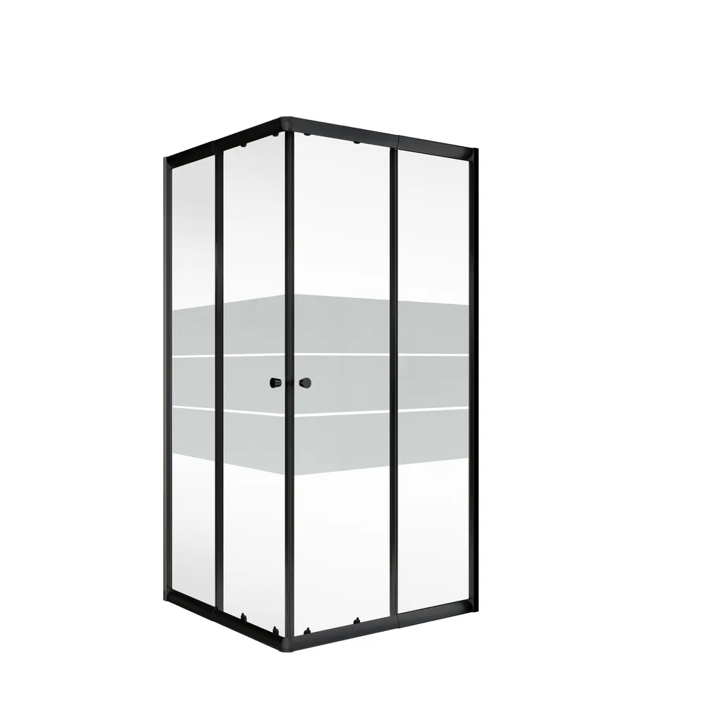 750-900x750-900 mm, 1800 mm, Mattschwarz, Depoli Light