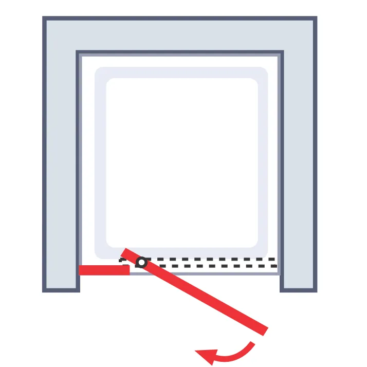 790-910 mm, 1850 mm, Chromoptik, Klar hell