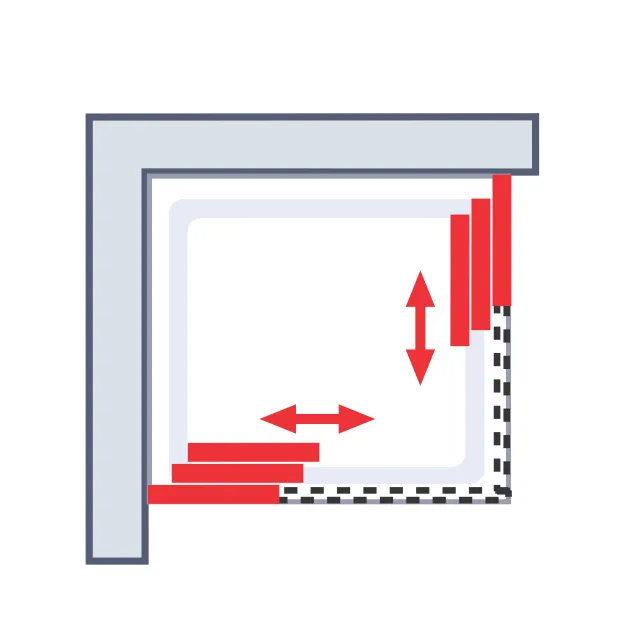 1850 mm, Alu-Natur, Softline hell (Kunstglas)