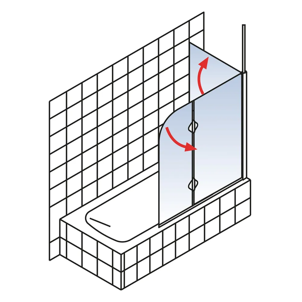 750x1146 mm, 1400 mm, Oval, Alpinweiß, Klar hell, versiegelt