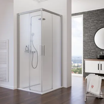 900x750 mm, 1850 mm, Alu-Natur, Klar hell