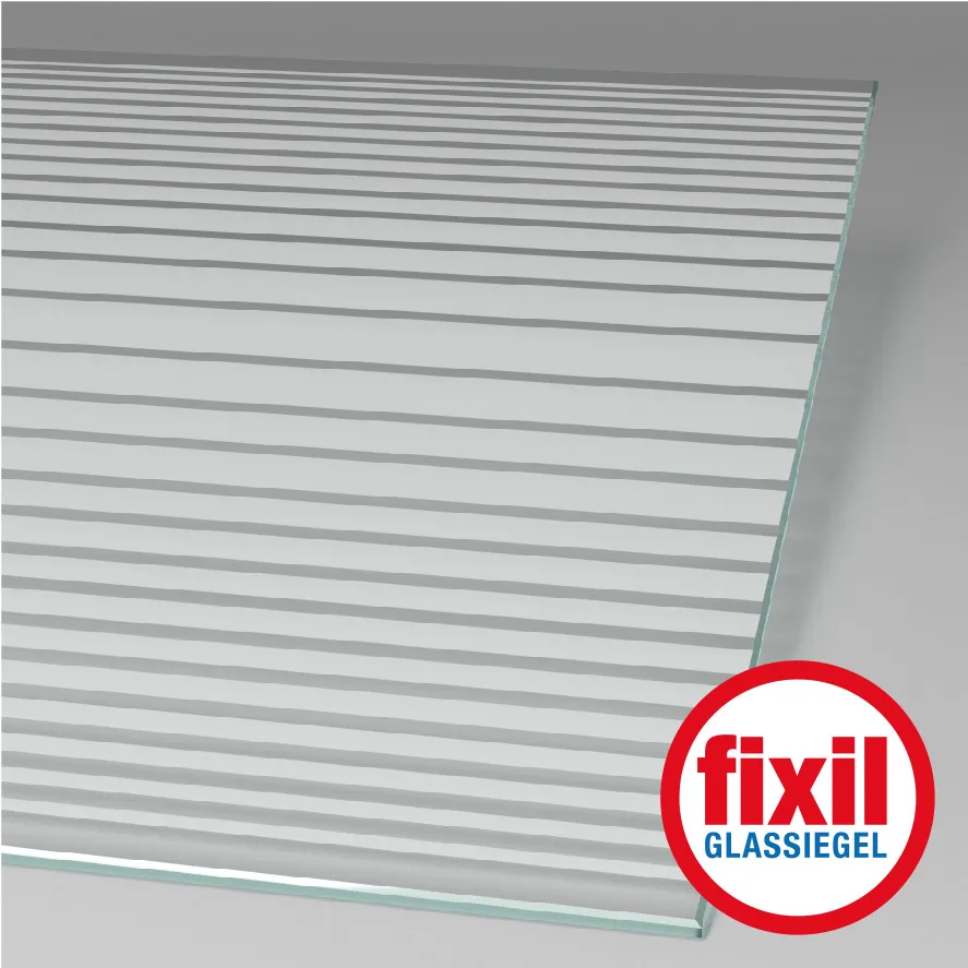 Glasart /-dekor: Querstreifen, versiegelt