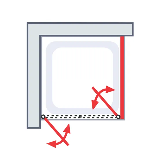900x800 mm, 1800 mm, Alu-Natur, Klar hell