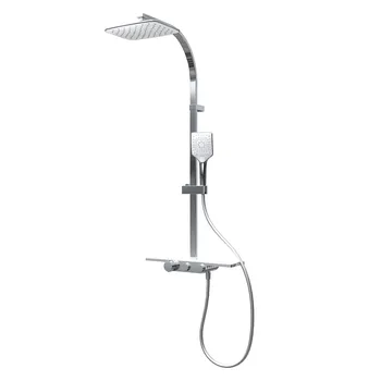 DuschMaster Rain II mit Thermostat und Ablage, White Style