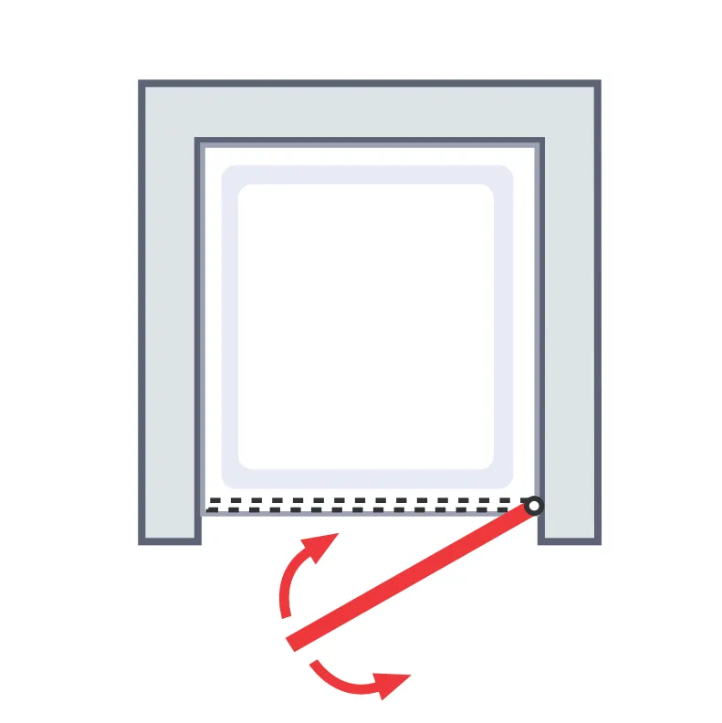 550-1200 mm, Alu-Natur, Klar hell, Anschlag: rechts