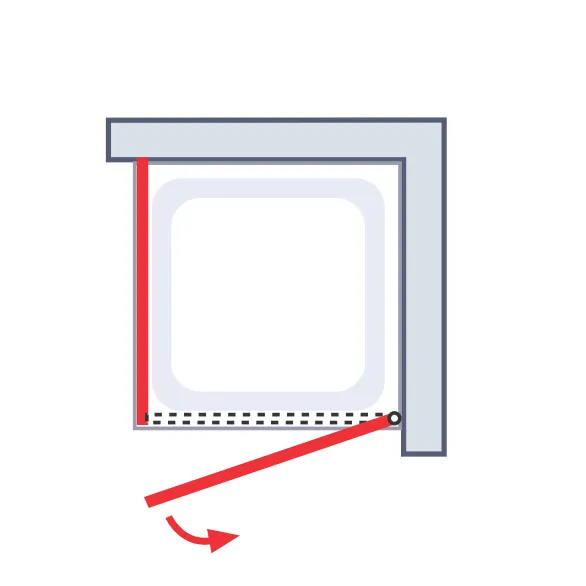 800x800 mm, 1920 mm, Chromoptik, Terrazzo Chrom