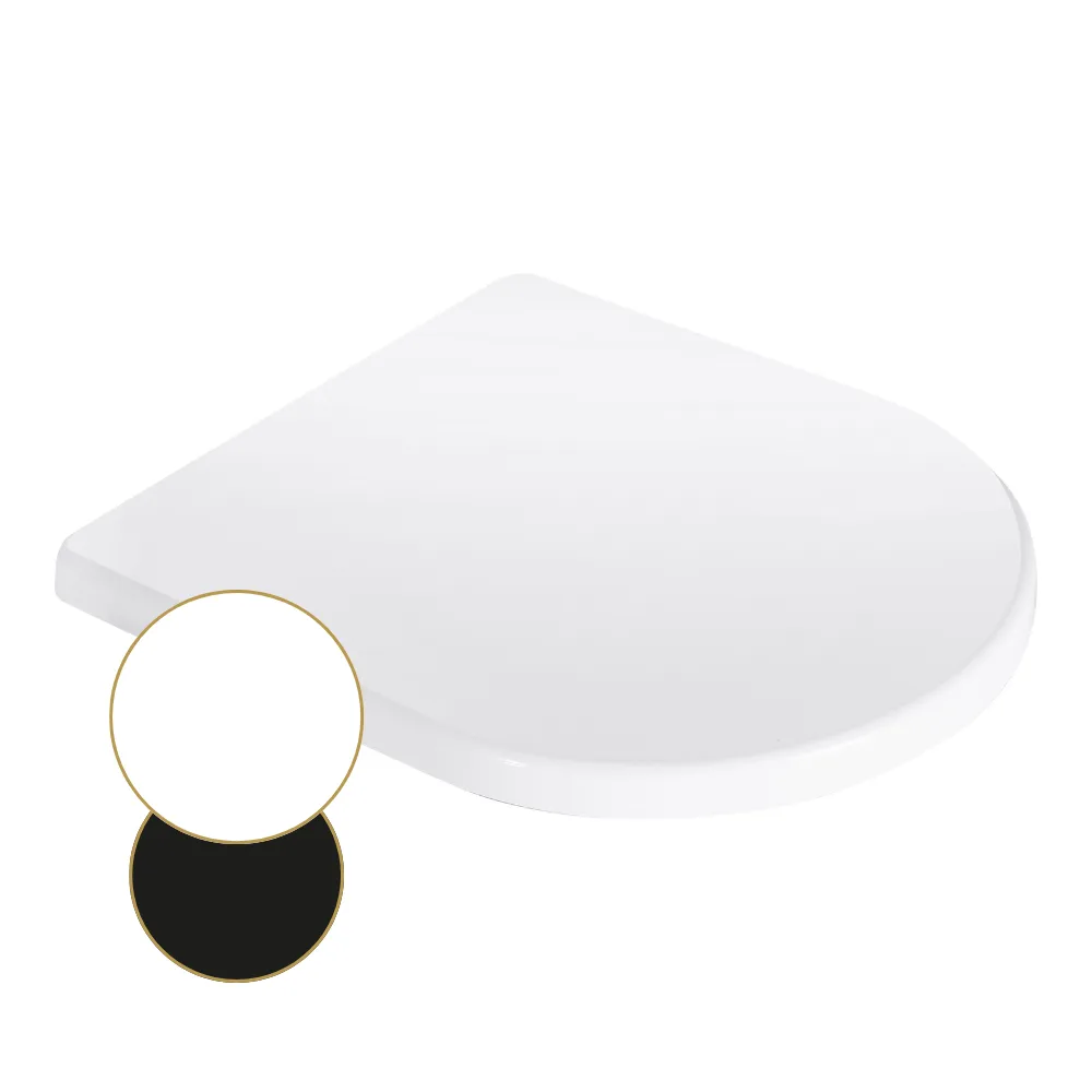 Weißer Toilettensitz aus Kunststoff