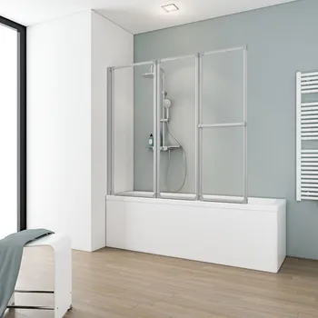 500-1400 [Echtglas, bei Kunstglas: 500-1600] mm, Alu-Natur, Klar hell, versiegelt, Anschlag: links