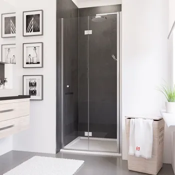 900 mm, 1920 mm, Eckig, Chromoptik, Klar hell, Anschlag: links