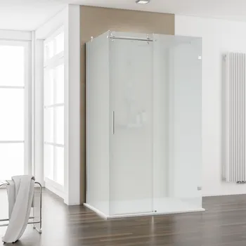 900x900 mm, 2000 mm, Chromoptik, Matt-Sandgestrahlt