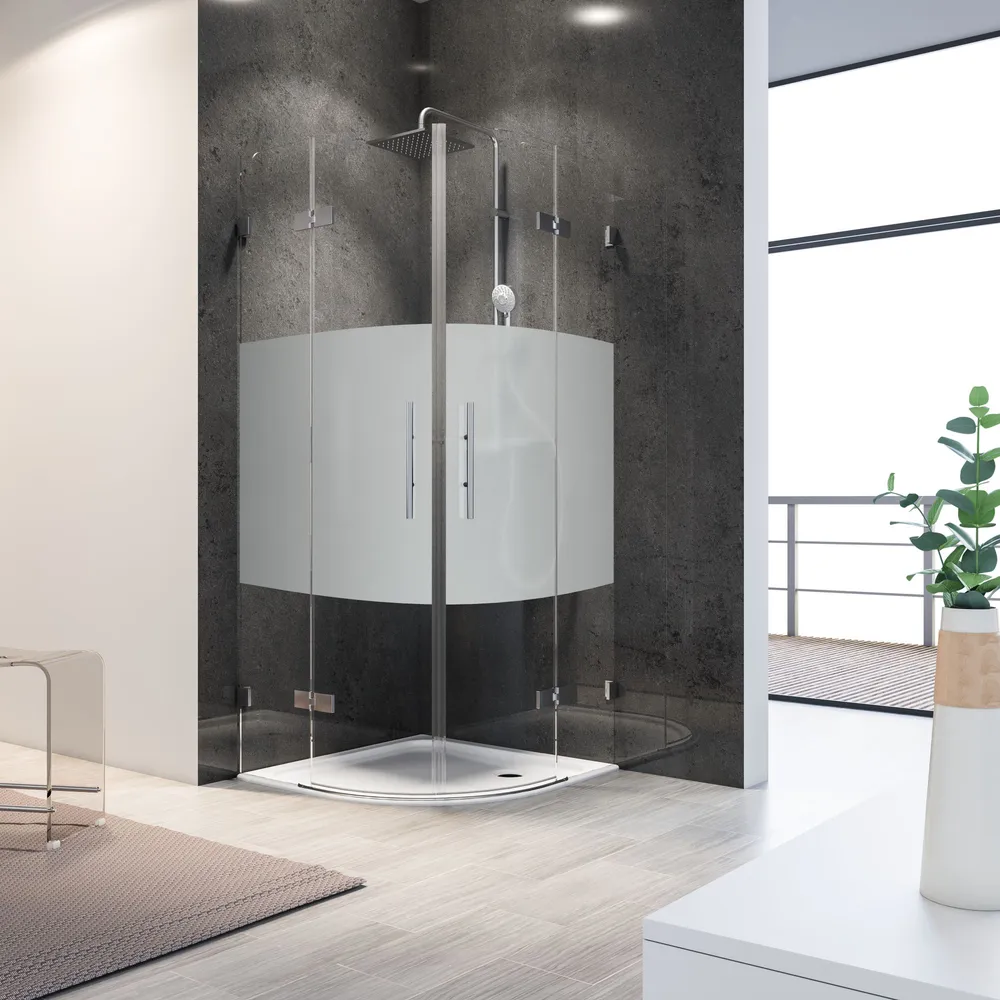 900-1200 mm, Pendelscharnier „Eckig“, Dezent, versiegelt