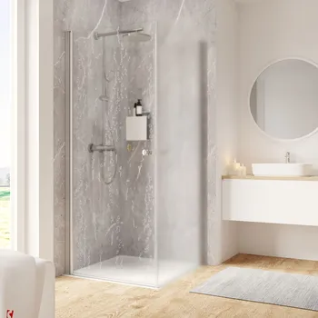 550-1200 mm, Alu-Natur, Tropfen hell, versiegelt, Anschlag: rechts